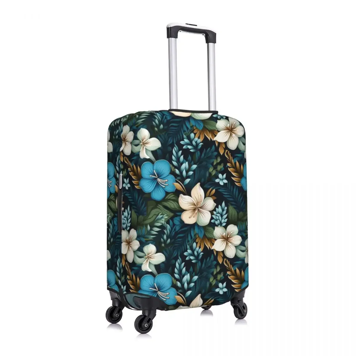 Hawaiian Flowers Suitcase Cover Beautiful Tropical Print Business Protection Flight Practical Luggage Case