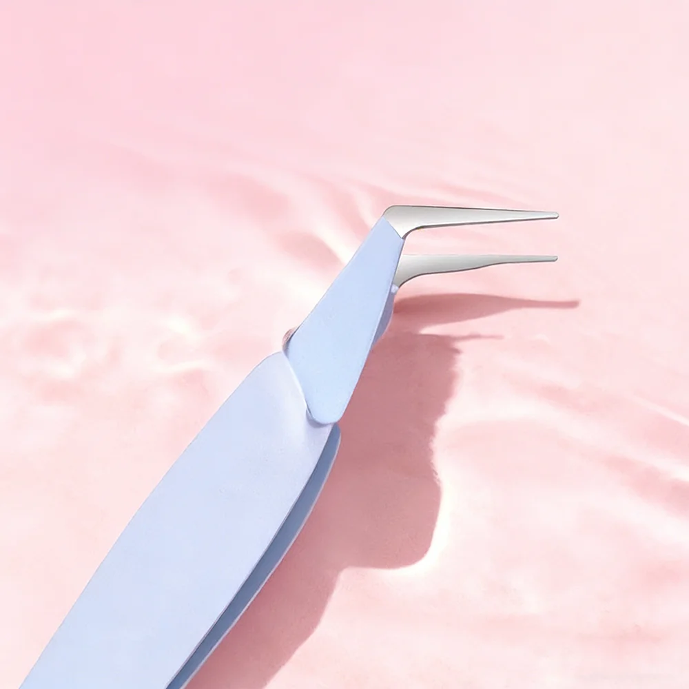 가짜 속눈썹 클립 스테인리스 스틸 핀셋 메이크업 아티스트용 핀셋 고품질 접착 속눈썹 컬러 가정용