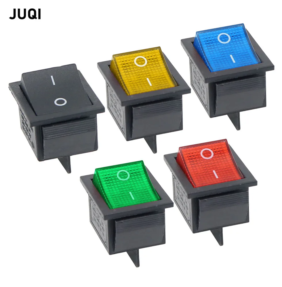 

KCD4 Rocker Switch ON-OFF 2 Position 4 Pins /6 Pins Electrical equipment With Light Power Switch Switch cap 16A 250VAC/ 20A 125V