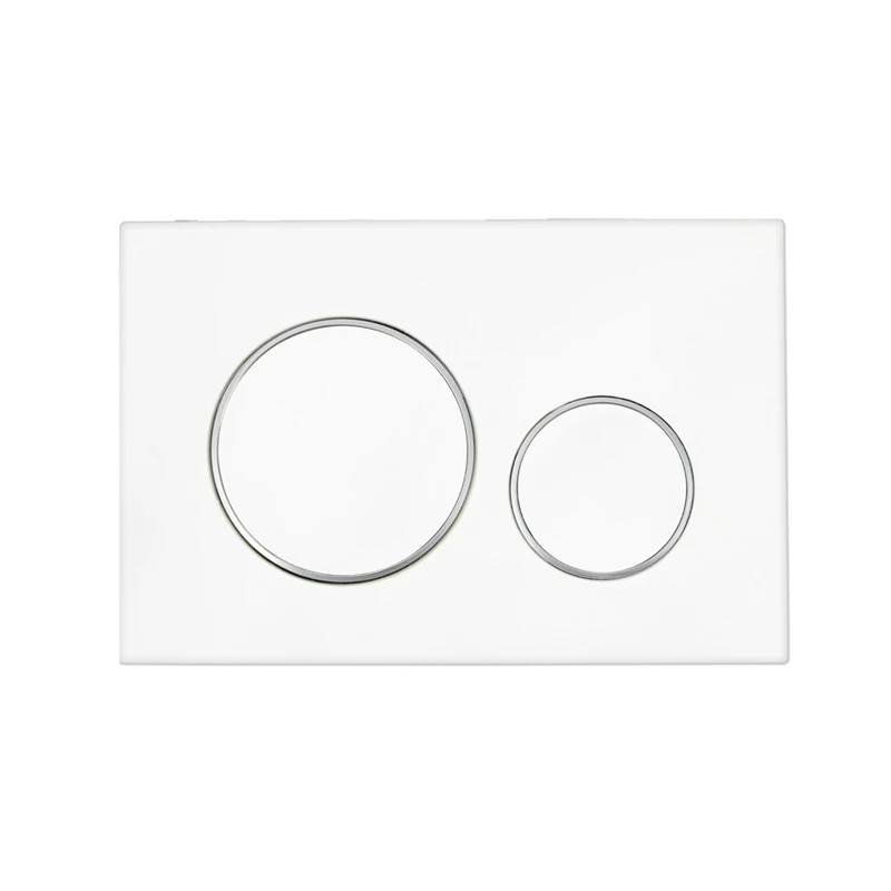 Dual Flush Flushing Plate With Lever Set For Geberit Sigma 20, Includes Mounting Frame, Dual Flush Plate