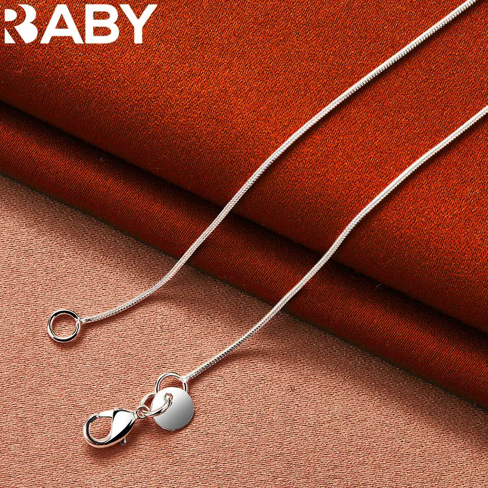 

URBABY 925 Sterling Silver Beads Necklace For Women Charm Trend Birthday Gifts Fashion Party Fine Jewelry