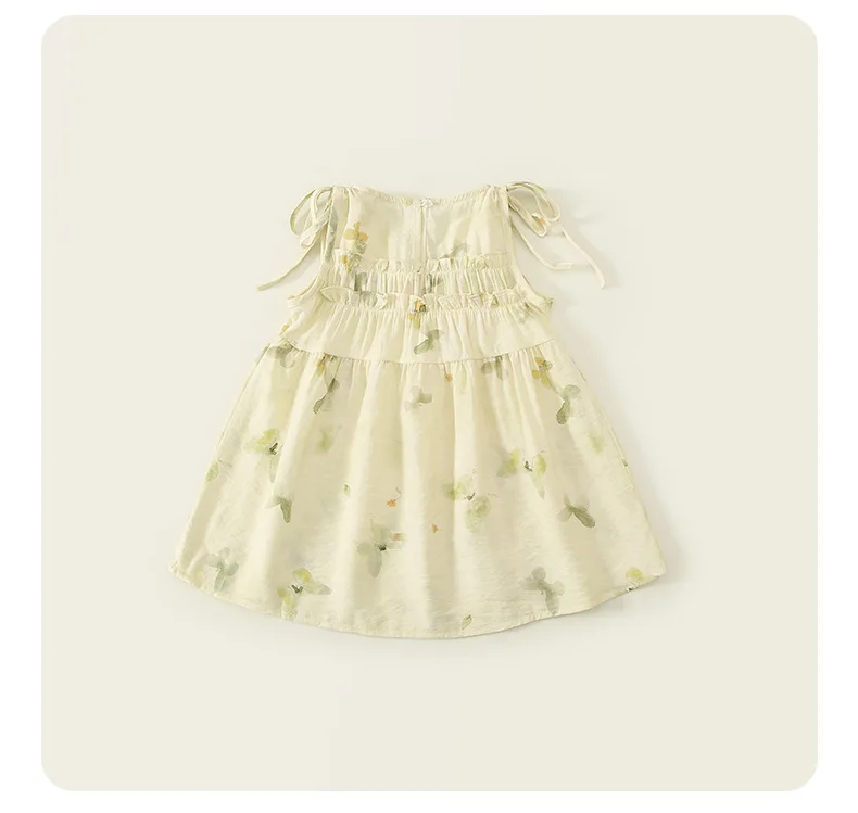 Baby Girl Dress Girls Dress Summer 2024 New Baby Girls Chic Chic Princess Dresses Children Korean Comfort Soft Wear A Sundress image 5