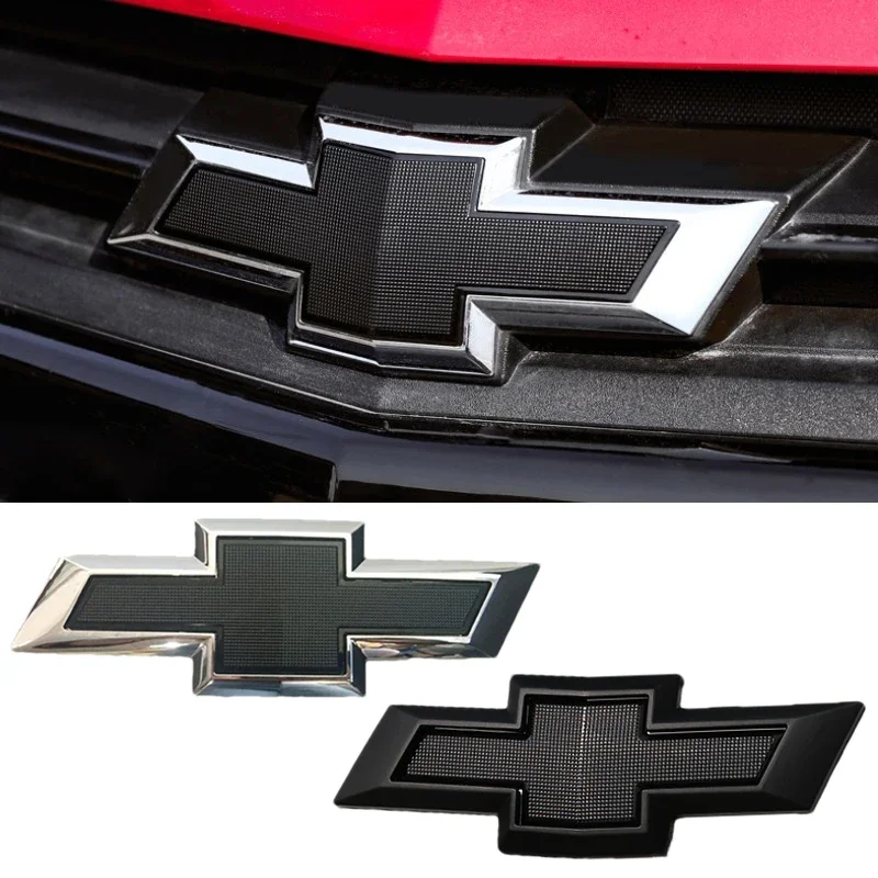 Emblema delantero y trasero para coche, insignia negra para Exterior para Chevrolet Monza Malibu XL Equinox RS, pegatina con logotipo de maletero,