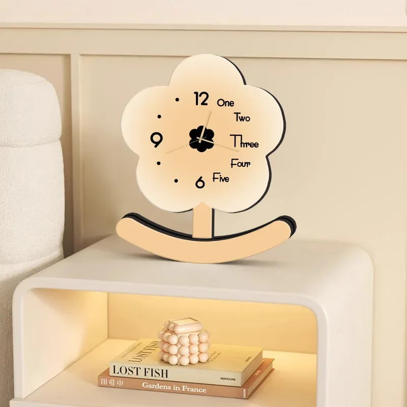 Modern Minimalist Swinging Small Pendulum Clock with A High-end Feel, Home TV Cabinet, Office Desk, Living Room Clock Decoration