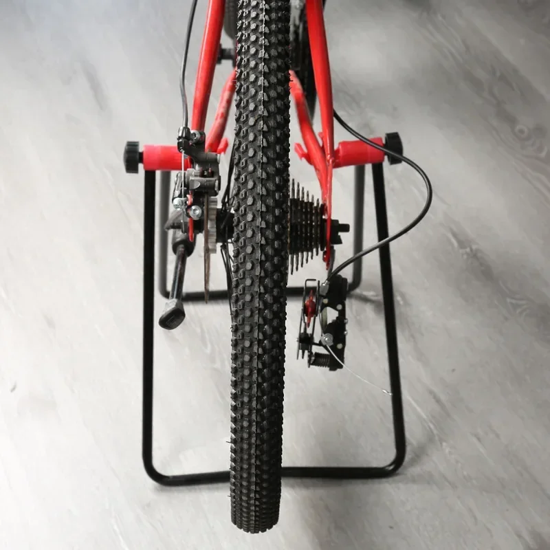 Vertical Vertical Estacionamento Rack, Mountain Bike, em forma de U Repair Frame, Folding Manutenção Rack, Equitação Equipamento