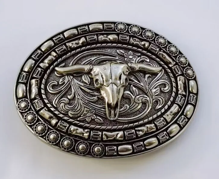 Hot Sale Western Cowboy Classic Bull Texas Belt Buckle suitable for 4cm wideth belt with continous stock free shipping