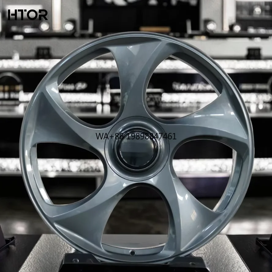 

HTOR Wheels Hot Selling Passenger Car High Gloss Gun Grey Flow Forming Wheel Rims Full Size Factory Price Car Wheel