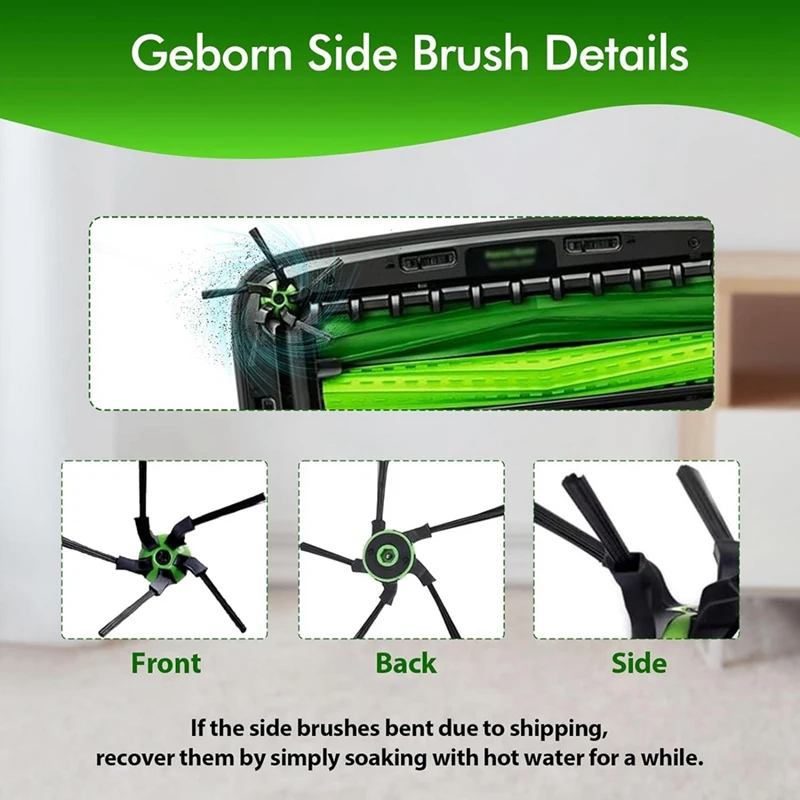 Irobot roomba s9 (من) s9 + s9 plus (من سلسلة s) ، فرشاة جانبية رئيسية ، فلتر hepa ، قطع غيار