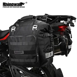 Rhinowalk 20l saco da motocicleta do motor alforje lado 1 ou 2 pçs universal moto impermeável removível saco interno bagagem pannier