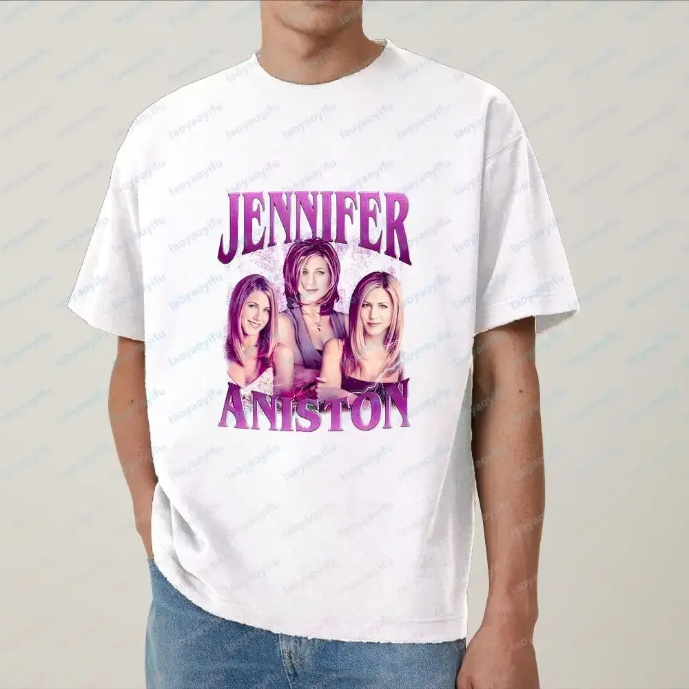 Jennifer Aniston - Best-selling Fashionable Humorous Unisex Classic Cotton Short-sleeved T-shirt Suitable for Both Men and Women