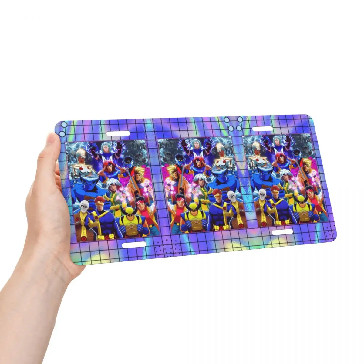 X-Men خارقة خلفية لوحة ترخيص الجدة سيارة الجبهة لوحة ترخيص الألومنيوم معدن تسجيل الغرور العلامة 6X12 بوصة