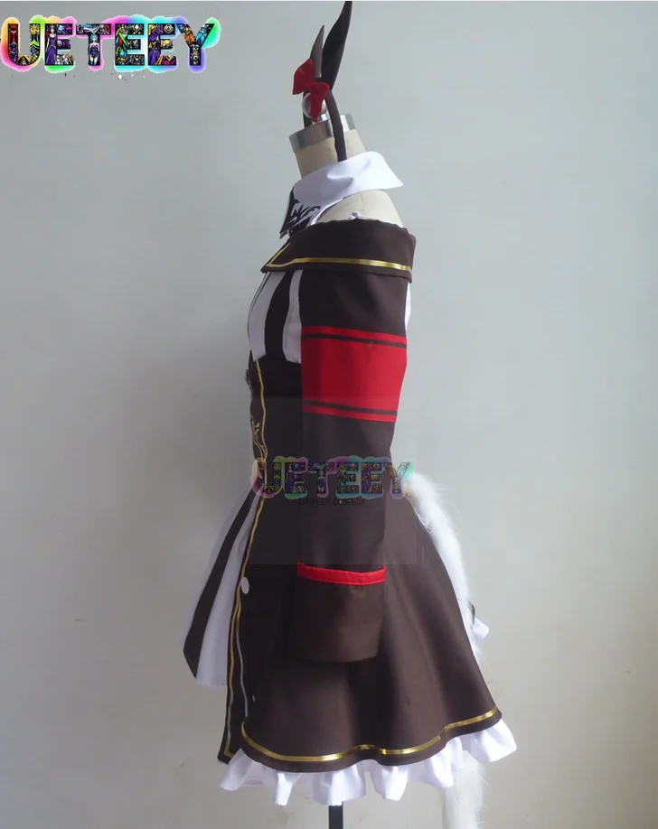 Kostum Cosplay UETEEY COS Pretty Derby Uma Musume Curren Chan Pakaian Anime Halloween Set