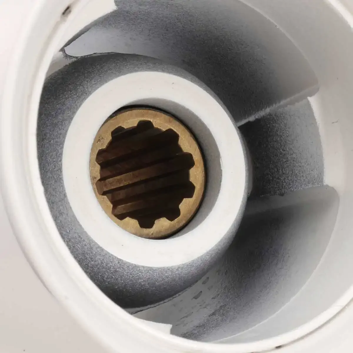 Yamaha용 흰색 보트 선외 프로펠러, 알루미늄 10 스플라인 톱니, 직경 72mm, 3 블레이드, Yamaha 20-30HP 9 7/8X10 1/2-F