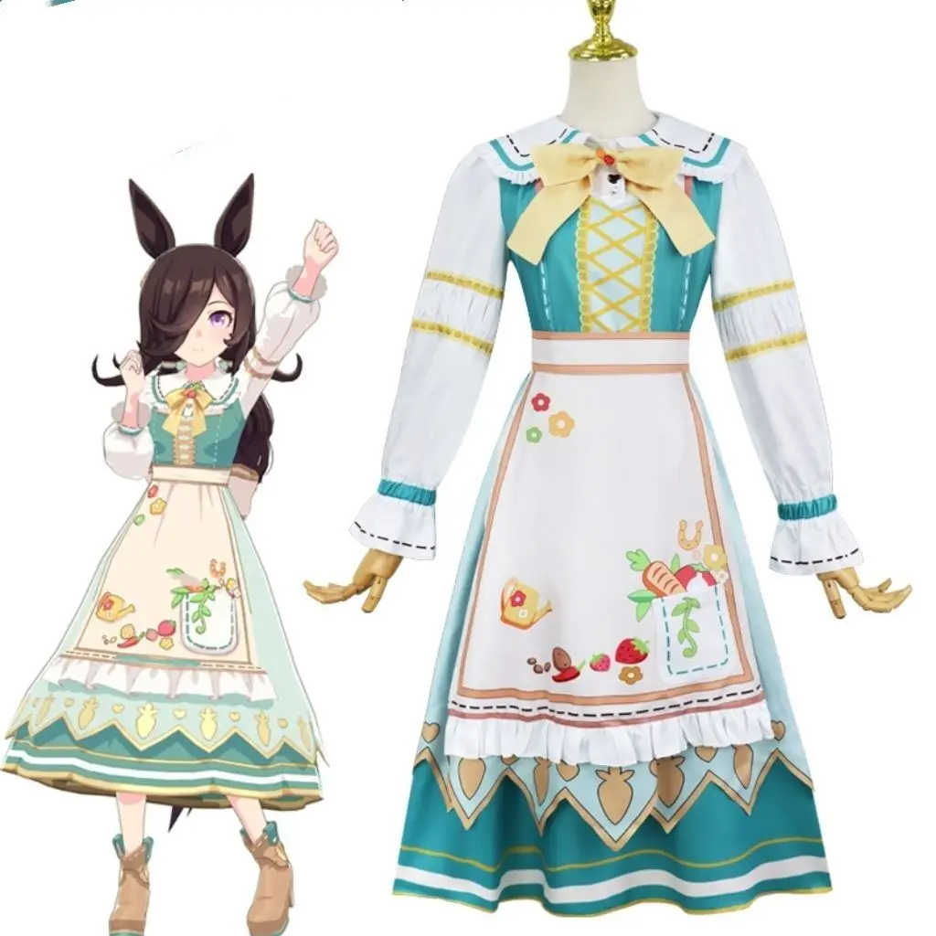 

Pretty Derby Jockey Girl Mi Yu Farming Cup Cosplay Costume Lolita Anime Dress