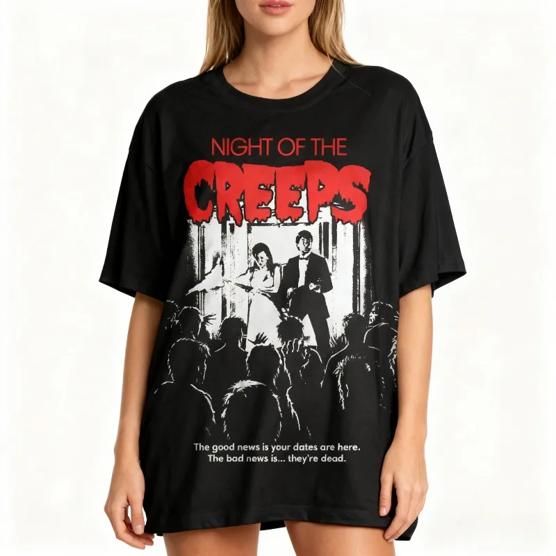 Night of The Creeps 1986 Cult Horror T-Shirt 80s Horror Shirt Monster Squad Creepshow Lost Boys Re-animator Return of The Living