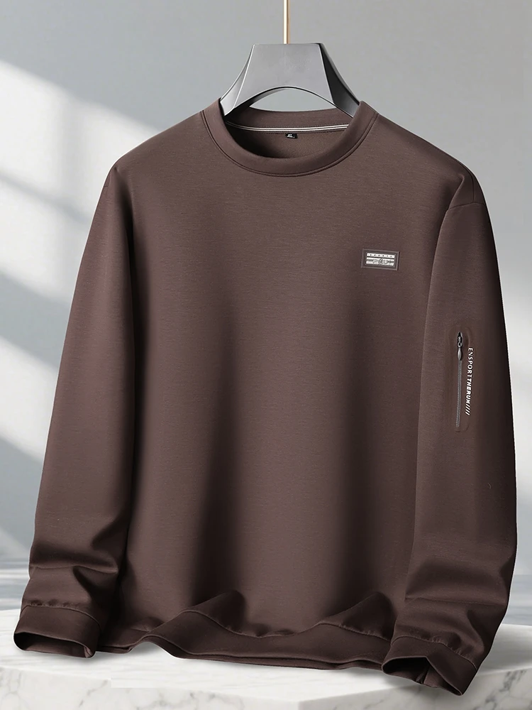 

Свободная мужская толстовка с капюшоном Long Sve, осень-зима, большие размеры, повседневная модная круглая толстовка Ne Base Layer irt для спорта и отдыха