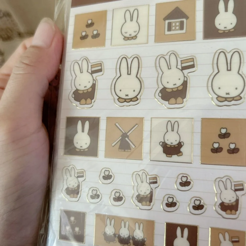 Miffy Cute Cartoon Sticker Book Self-adhesive Label Sticker Scrapbook Decor Material Sealing Sticker for DIY Craft Stationery - view 3