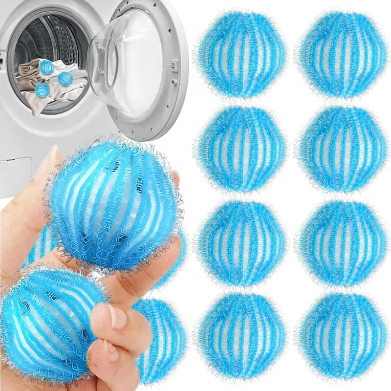 Laundry Balls Hair Remover Filter Washing Machine Floating Ball Reusable Nylon Balls for Dog Cat Fur Lint Catcher Hair Removal