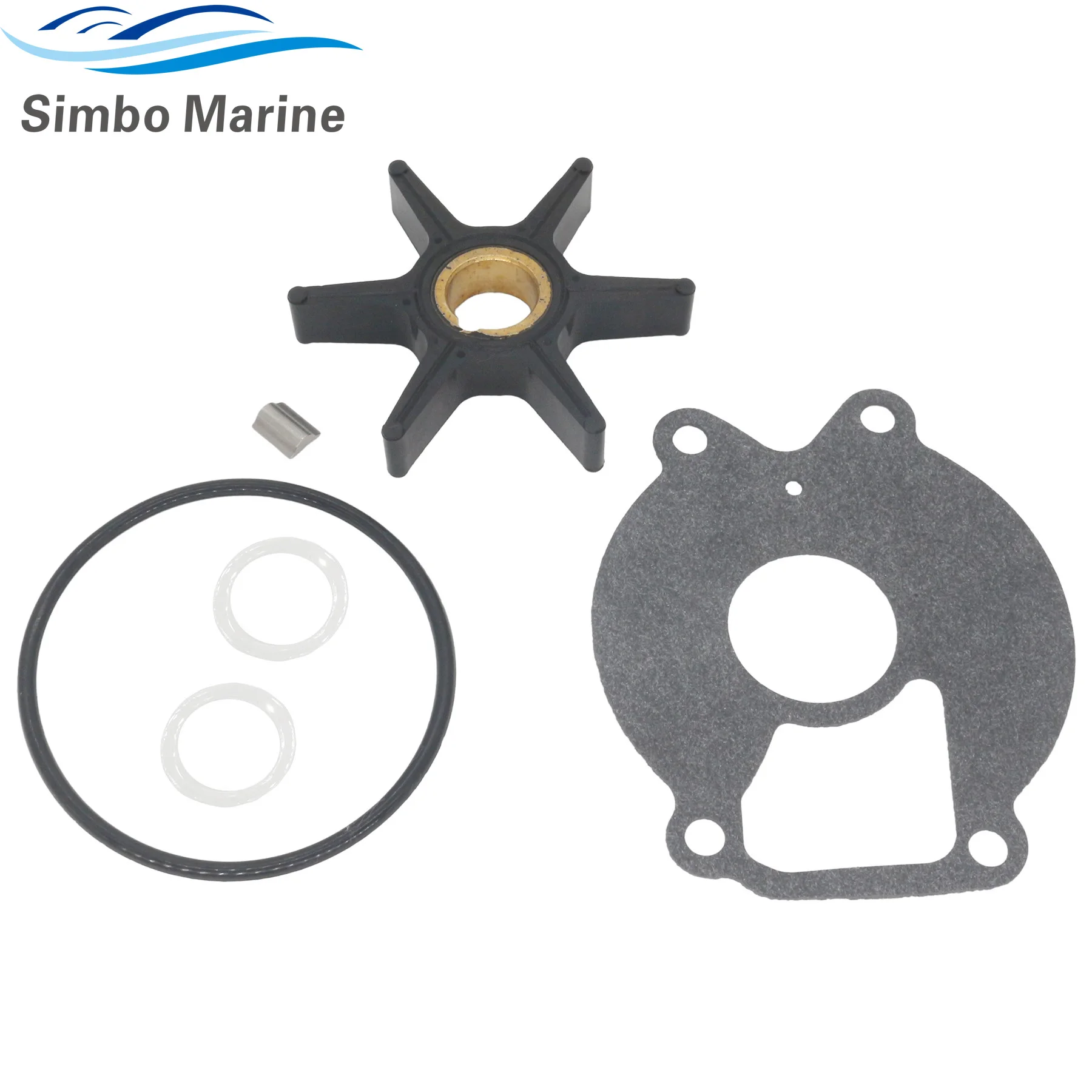 

47-8M0027792 Ремкомплект крыльчатки водяного насоса с прокладкой подходит для подвесного мотора Mercury 13,5 15 18 25 л.с. 8M0024502 85089