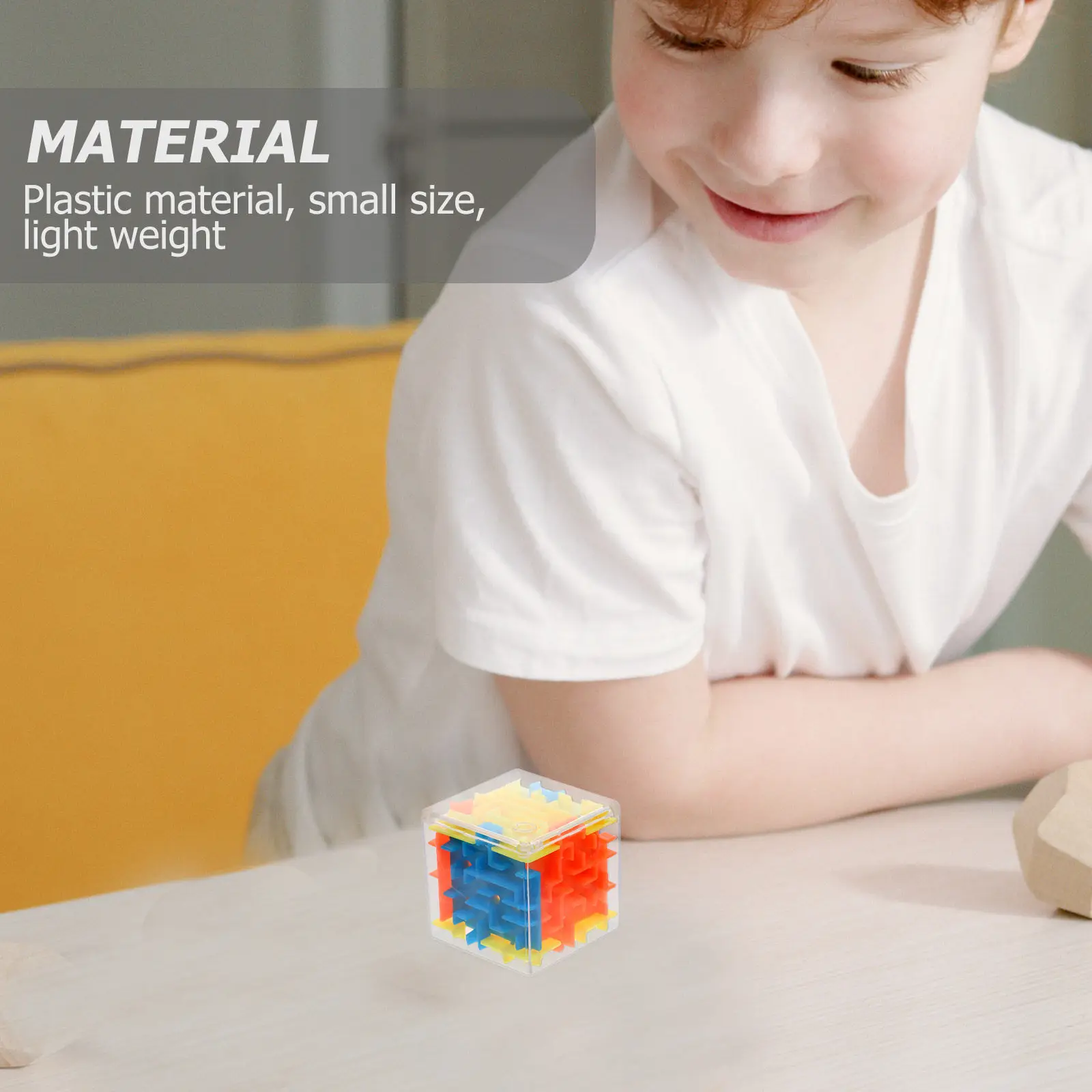 

Maze Cube Puzzle Children Balance Training Educational Early Learning Development 3D Bead Moving Mobile Beads Game Kids Handheld