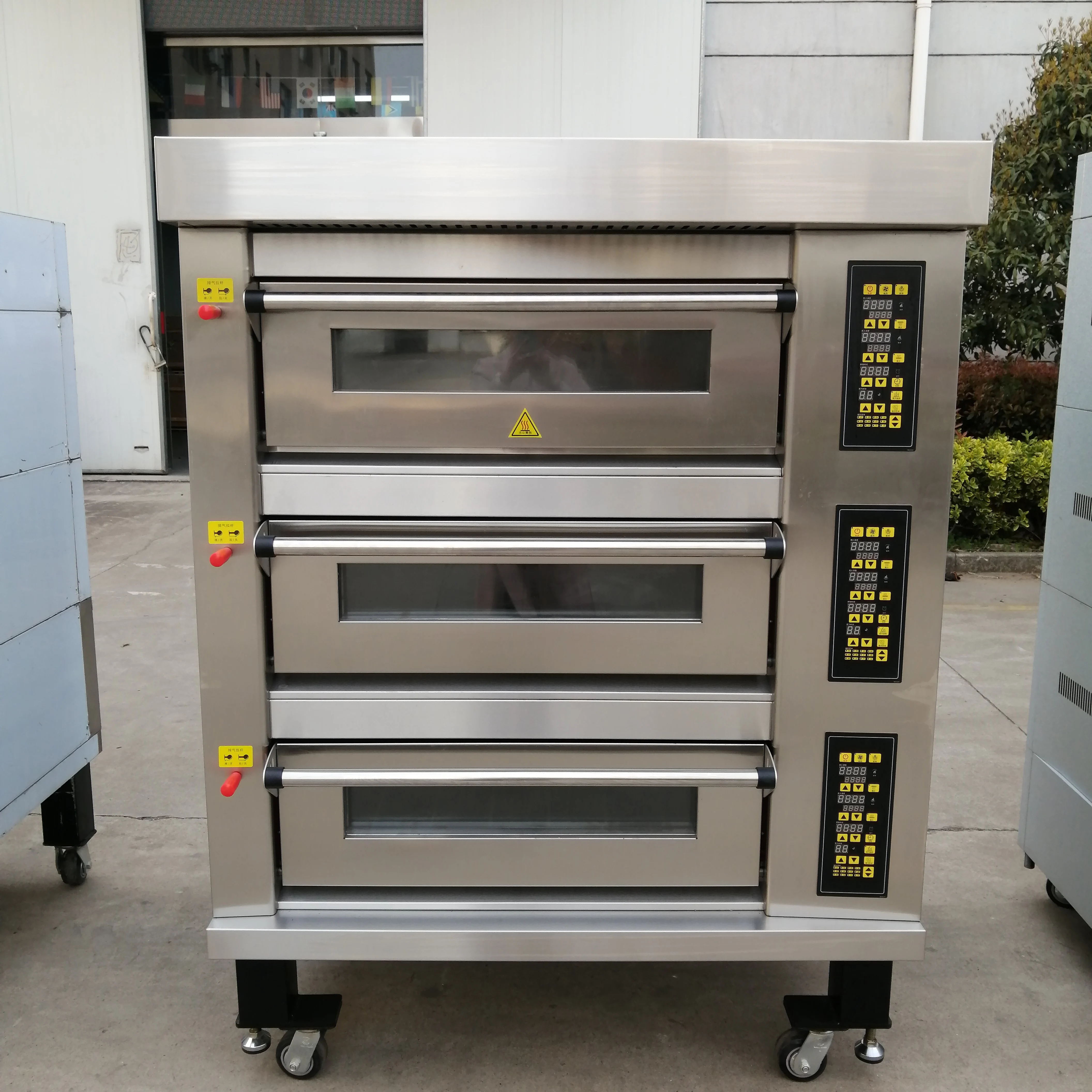 Industrial Commercial Large 3 Deck 9 Tray Baking Various Models for Bread Pizza & Barbecue Oven Electric Bread Oven