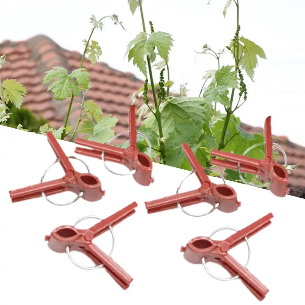 Grafting Clips Simple Structure Safe Compact Plastic Plant Support Grafting Clips Plant Support Clips Wide Application