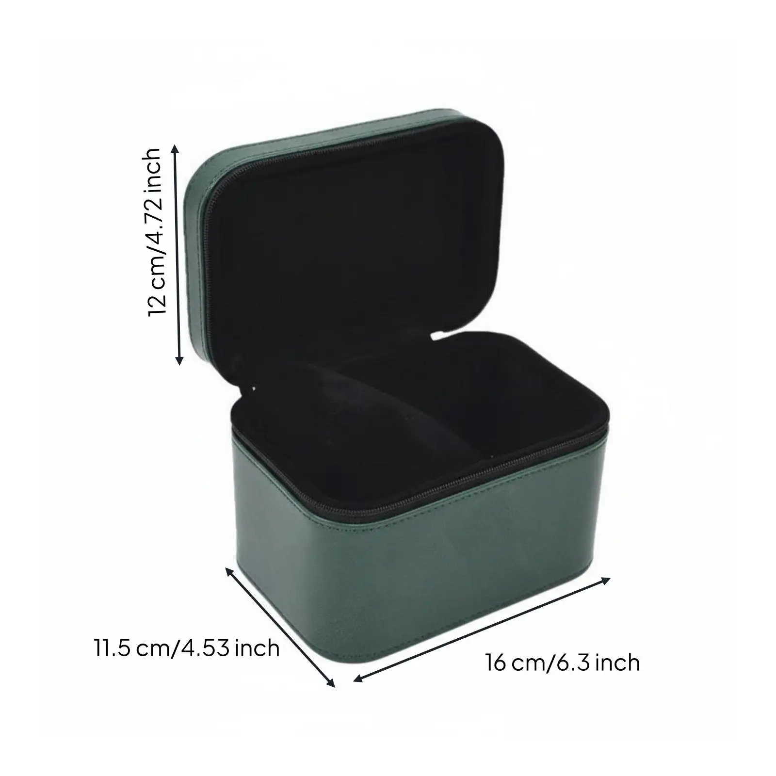 Small Travel Jewellery Box for Bracelets Bangles Watches Portable Organizer Case with Secure Zipper