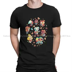 Cute Characters Newest Polyester TShirts Animal Crossing：Pocket Camp Male Graphic Streetwear T Shirt O Neck