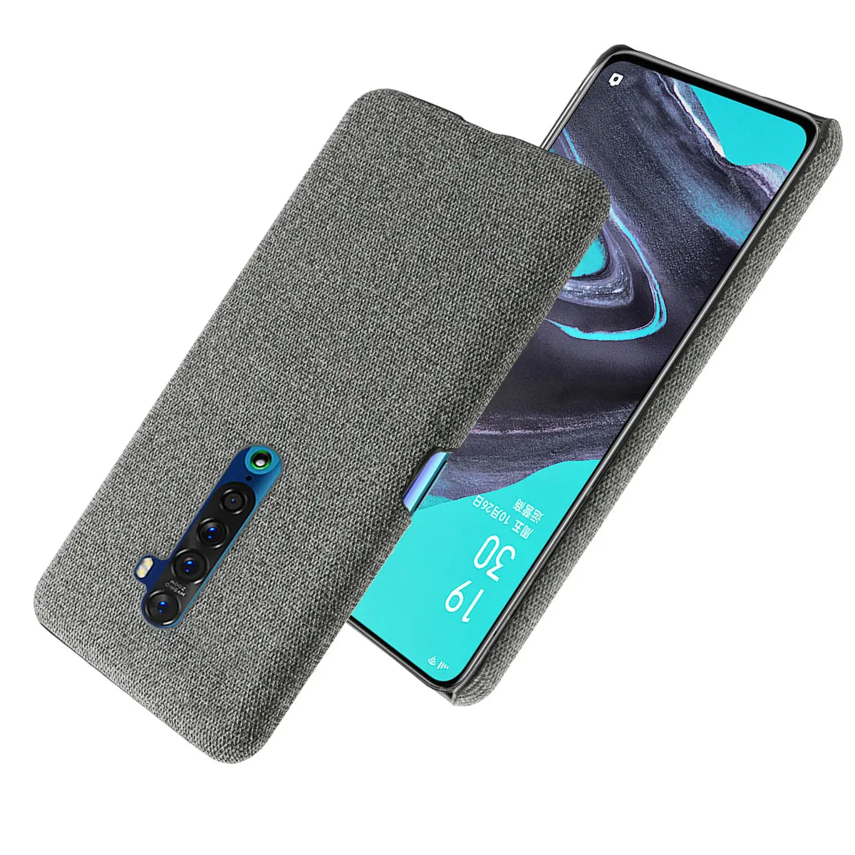 Cloth Cases For OPPO Reno 2 Z 2Z 2F Case Slim Retro Cloth Hard Cover For OPPO Reno 2Z 2F 2 Z RenoZ Reno2 Reno2F Reno2Z Coque