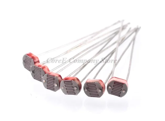 20PCS Photoresistors 5506, 5516, 5528, 5537, 5539, 5549; photoelectric detection components 5MM