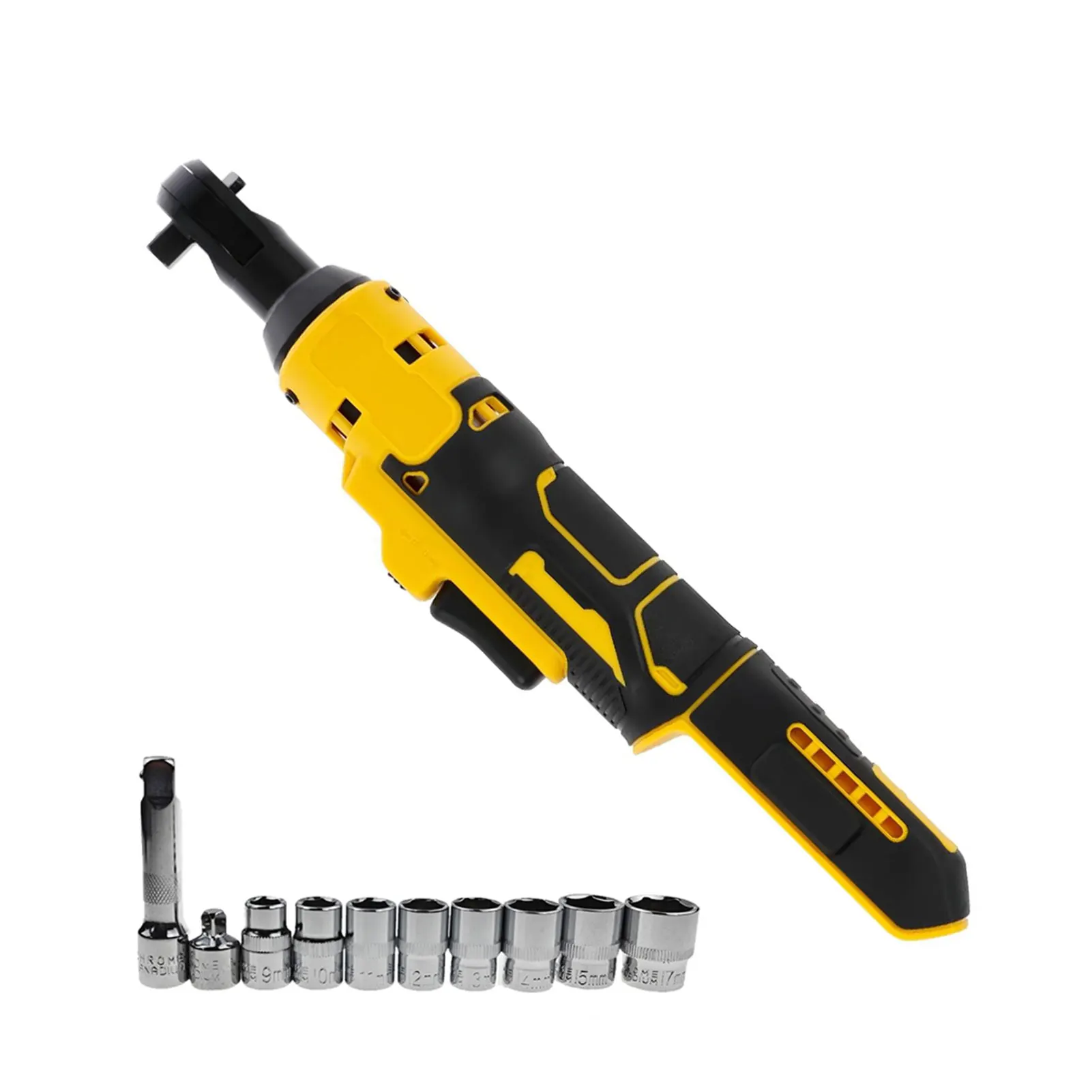 Conjunto de chave de catraca elétrica Driver sem fio de 3/8 pol. Ferramentas elétricas de porca de parafuso de remoção de impacto para bateria Dewalt 18V-20V