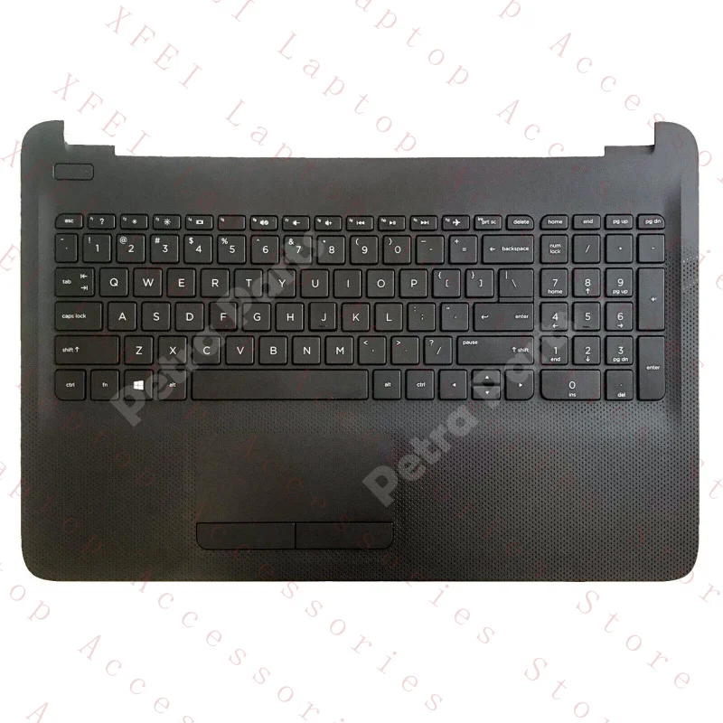 

C Для HP 15-AC 15-AY 15-AF 250 G4: Корпус с подставкой для рук, клавиатурой и тачпадом (813974-001, US-раскладка)