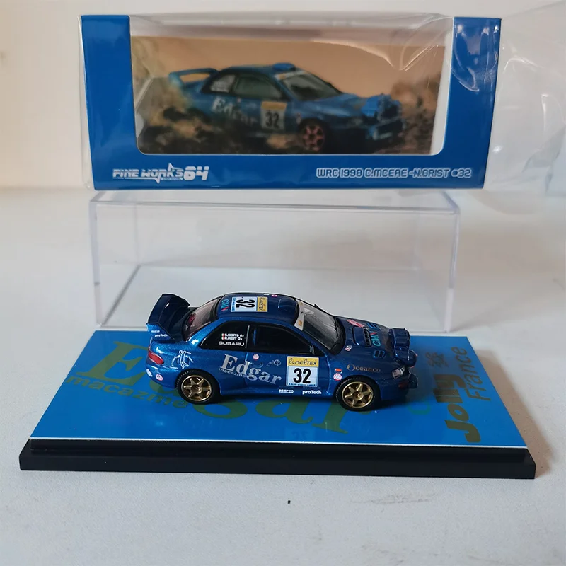 Fine works 1:64 Scale Subaru Impreza WRC Car Model Rally Car Alloy