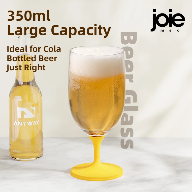 Joie المحمولة البيرة الزجاج كأس غير قابل للكسر للطي للصدمات شريط المنزل اكسسوارات للبيرة النبيذ كوكتيل الشمبانيا ويسكي #6
