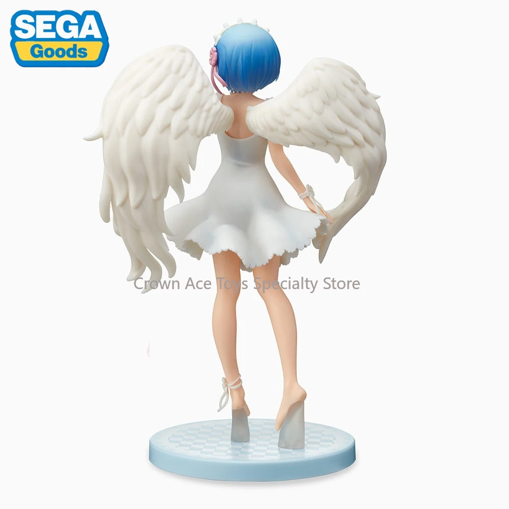 SEGA SPM Starting Life in Another World Rem Demon Angel Reissue Anime Action Manga Figures Collectible Model Gifts Trendy Toys