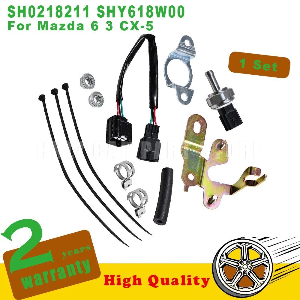 SHY618W00 New For 2013-2016 Mazda 6 3 CX-5 2.2 D Engine KF KE Diesel Exhaust Gas Pressure Sensor Kits Car Accessories SH0218211