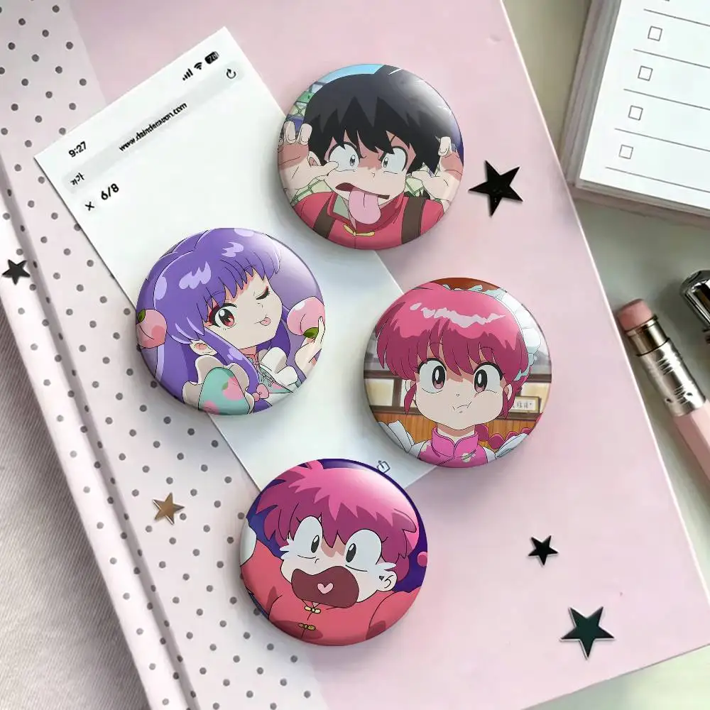 

R-Ranma1 2 Laser Badge Applicable For Backpack Clothes Hats Decor Creative Accessories