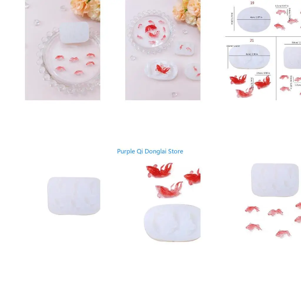 L21E Nonstick Reusable Carp Silicone Mold Perfect for DIY Crafts Holiday Decorations