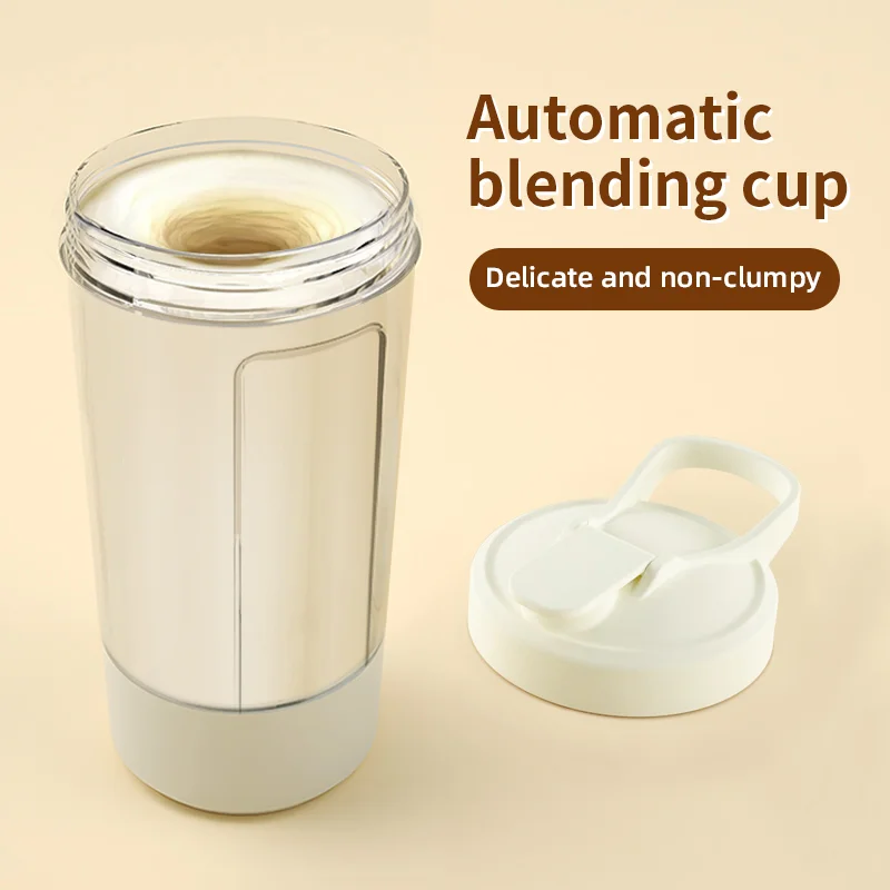 Portable 500mAh USB Rechargeable Blender Cup, BPA-Free Mix Mug for Coffee, Protein Shakes, Smoothies, Milk Powder, Leak-Proof Li