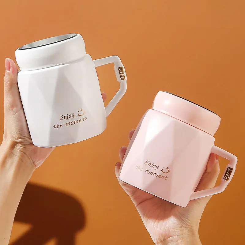 

Kitchen,Dining Mug simple ceramic cup with lid spoon souvenir gift box cup couple office water cup coffee cup large capacity