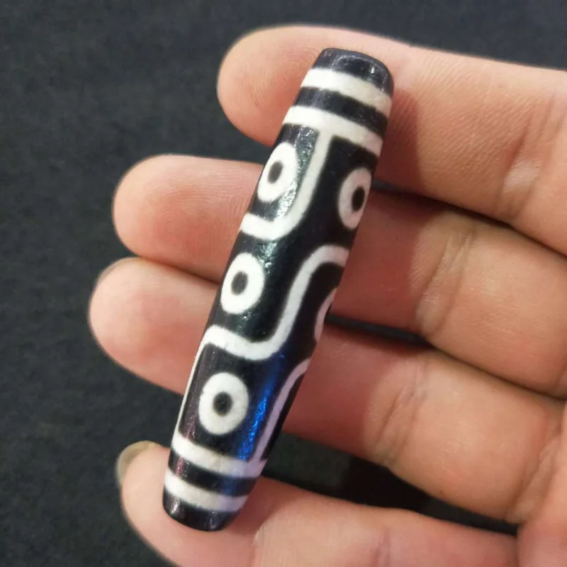 

Factory Wholesale Tibetan Old Mine Agate Dzi Beads Horse Hoof Pattern Nine-Eyed Dzi Beads Tibetan Style Buddhist Beads Pendantdj