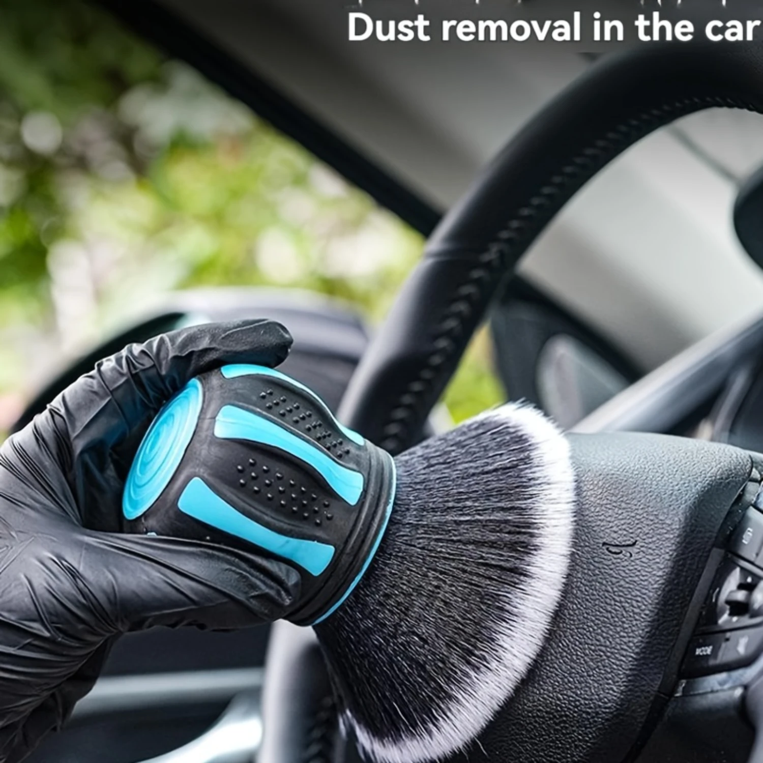 Soft Ergonomic Grip Reusable Crevice Brush - Effective Cleaning Tool for Car Interior, Leather, Keyboards, Air Vent - Convenient