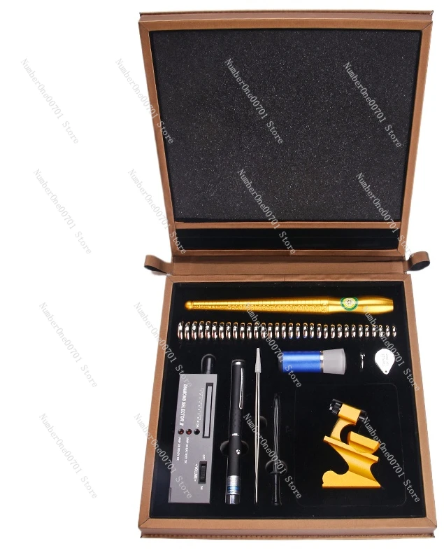 

High-end diamond appraisal set, diamond ring detection toolbox, rod cutting fire color waist size mirror