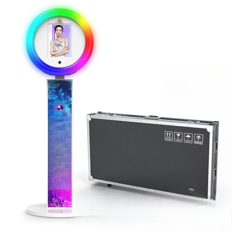 

Narrow side photo booth wedding party high definition photo booth