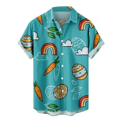 New Summer 3D Animal Parrot Rabbit Printed Shirts For Women Children Fashion Funny Blouses Hawaiian Cute Clothing Y2k Top