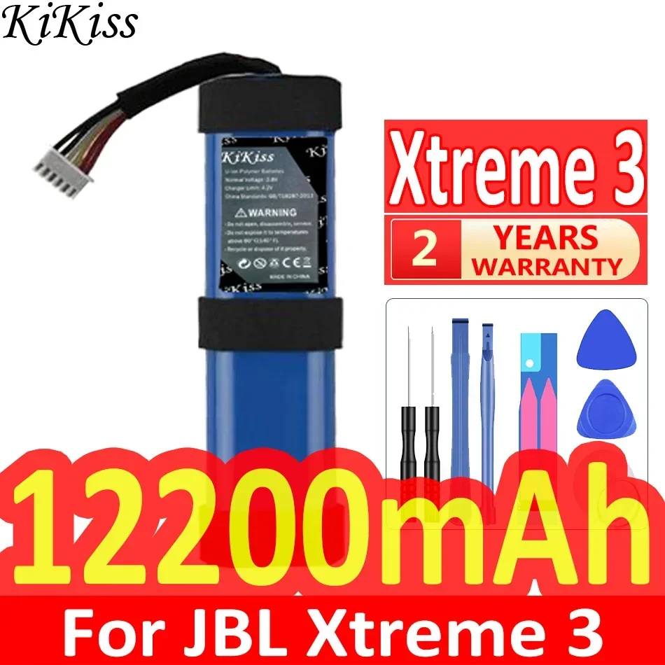 

Мощный аккумулятор KiKiss 12200 мАч для JBL Xtreme 2 3 Xtreme3 Xtreme2 SUN-INTE-103 2INR19/66-2 ID1019, Bluetooth-динамик