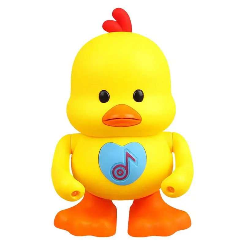 Andando pato amarelo com música e luzes para bebê, brinquedo musical para pré-escolar, brinquedo educativo de aprendizagem para bebê, brinquedo de dança para bebê