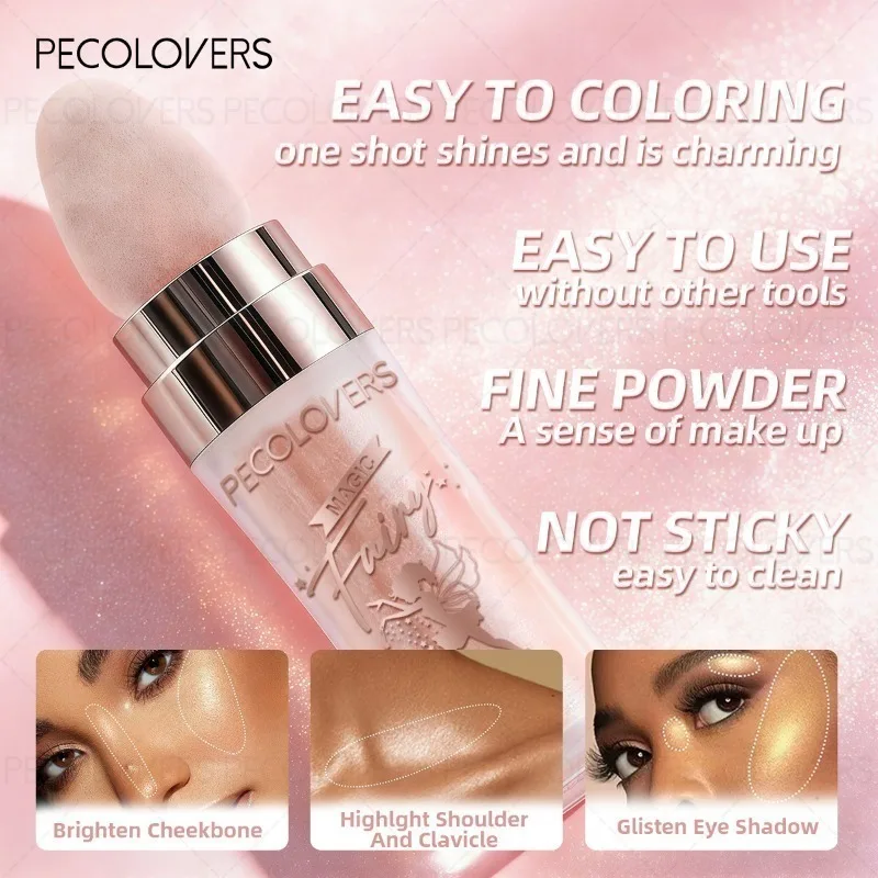 Multifunctional Glitter Powder, Highlighter for Face, Body and Eyes, Brightening Glitter Powder,suitable for Holiday Makeup