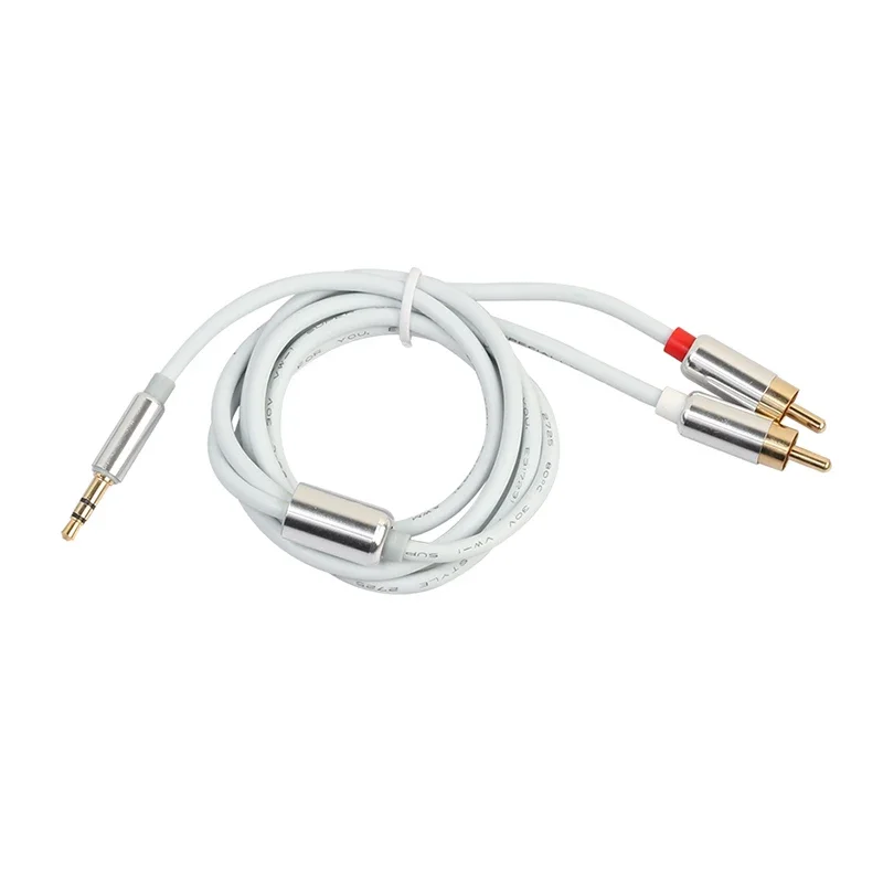 1M/3Ft 1/8 TRS do podwójnego kabel RCA 3.5mm AUX do RCA R/L przejściówka rozgałęziająca przewód Stereo do MP3 PC telefon wzmacniacz kina domowego