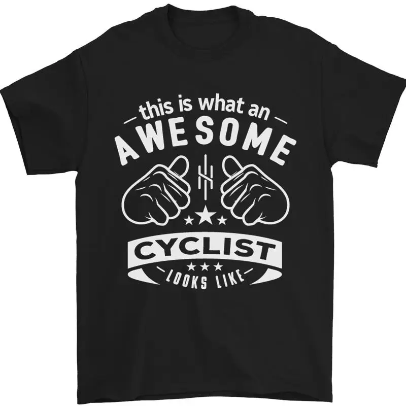 

Amazing cyclist looks like this cycling men's 100% cotton t-shirt